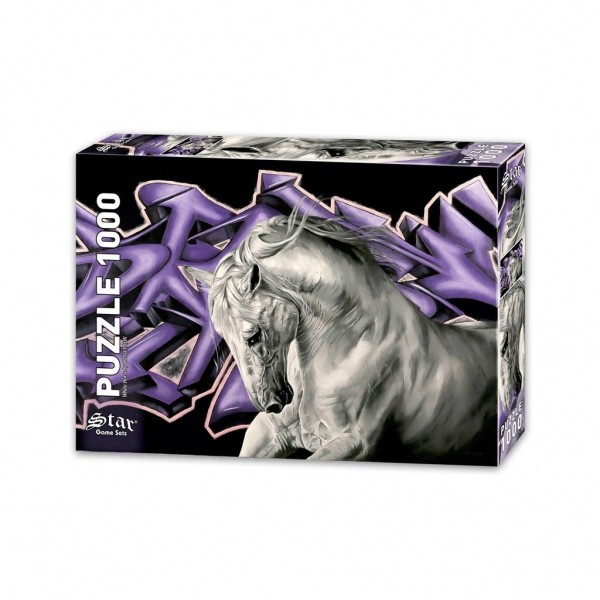 Biały koń (1000el.) - Sklep Art Puzzle